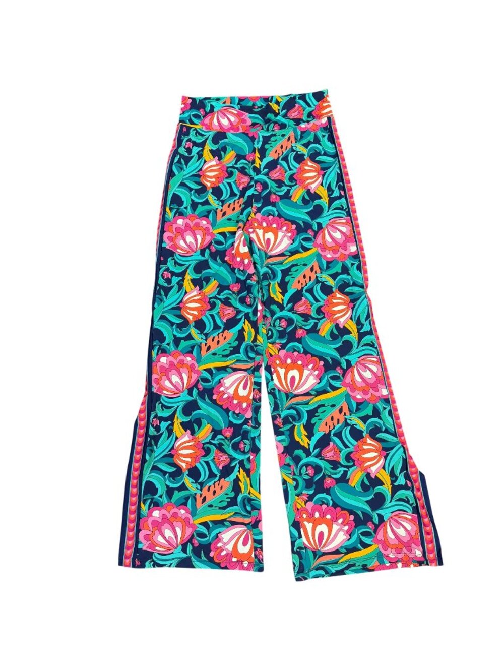 Trina Turk Floral Wide-Leg Pants Multi-Color M